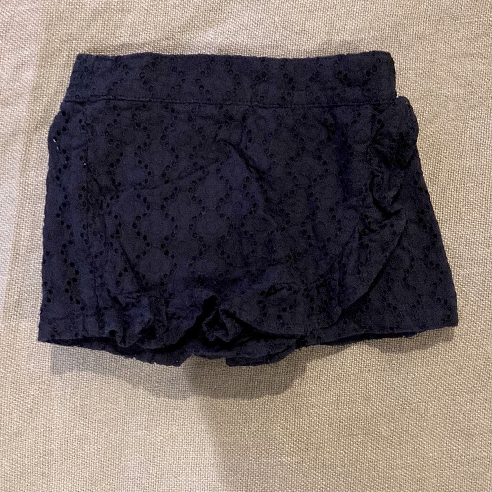 Janie and Jack Navy eyelet skirt